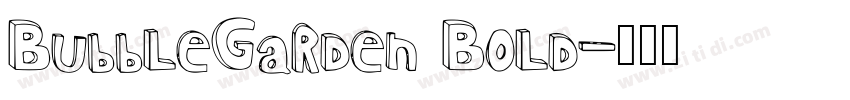 BubbleGarden Bold字体转换
